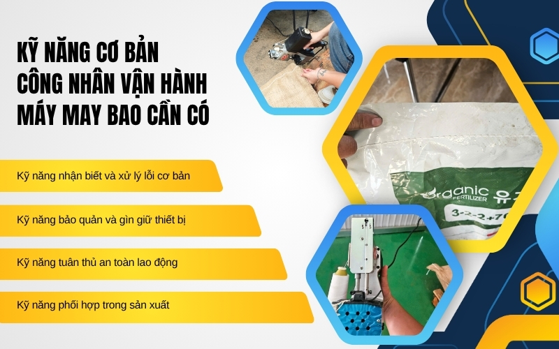 kỹ năng cơ bản công nhân vận hành máy may bao cần có