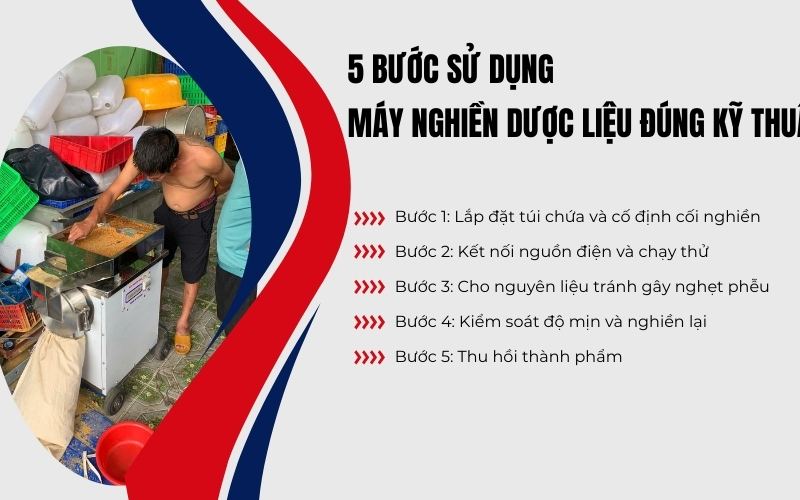 5 bước sử dụng máy nghiền dược liệu đúng kỹ thuật