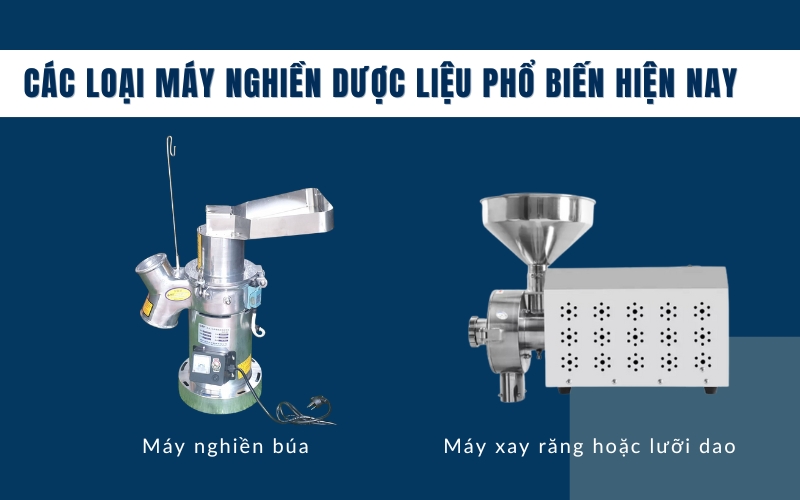 Các loại máy nghiền dược liệu phổ biến hiện nay