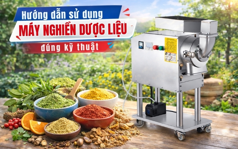 Hướng dẫn sử dụng máy nghiền dược liệu đúng kỹ thuật
