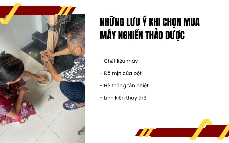 Những lưu ý khi chọn mua máy nghiền thảo dược