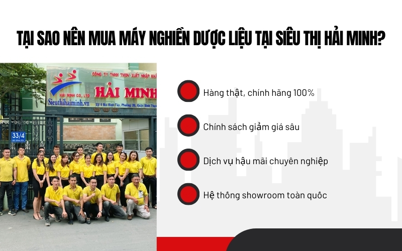 Tại sao nên mua máy nghiền dược liệu tại Siêu thị Hải Minh?