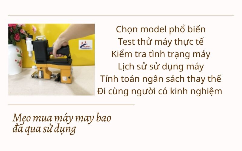 Mẹo mua máy may bao đã qua sử dụng