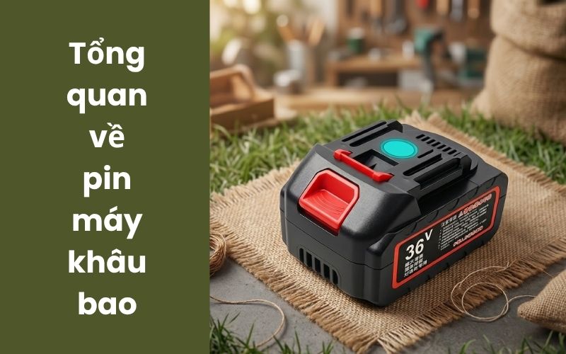  Tổng quan về pin máy khâu bao