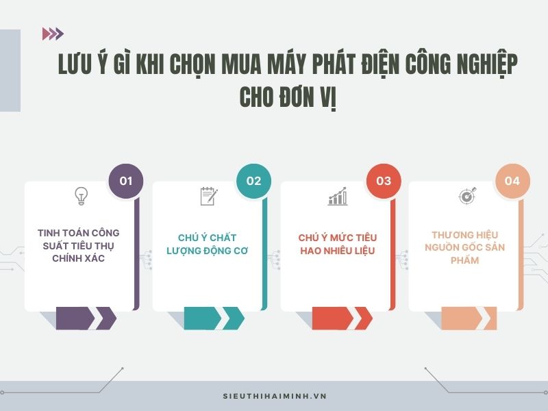 4 lưu ý khi chọn mua máy phát điện công nghiệp