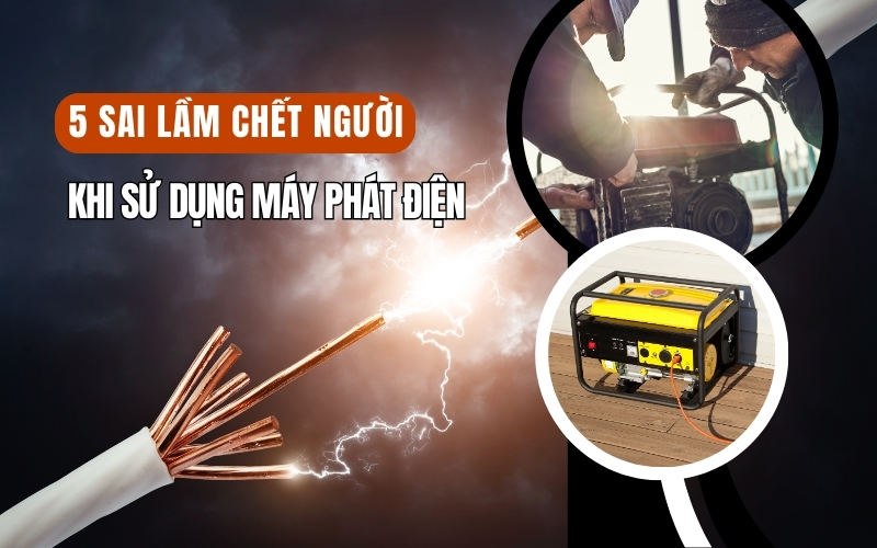 5 Sai Lầm Chết Người Khi Sử Dụng Máy Phát Điện