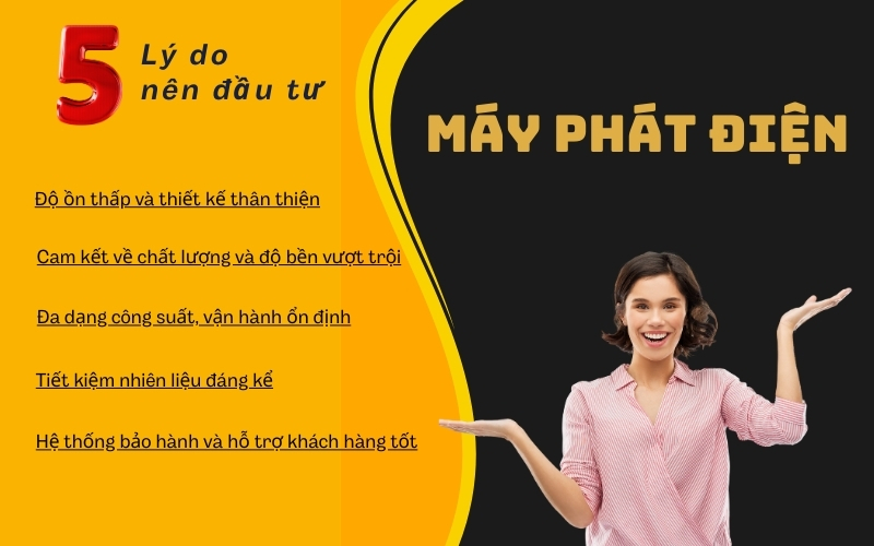 5 lý do nên đầu tư máy phát điện