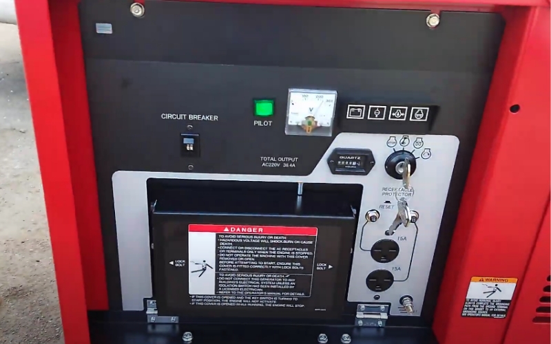 Bảng điều khiển máy phát diesel Elemax Kubota SH11D