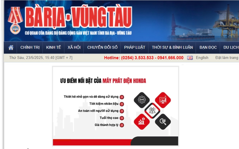  Ưu điểm nổi bật của máy phát điện Honda