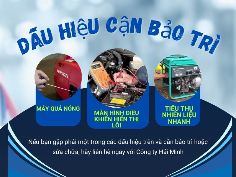 Bảo Trì Máy Phát Điện Ngay Lập Tức khi gặp dấu hiệu này