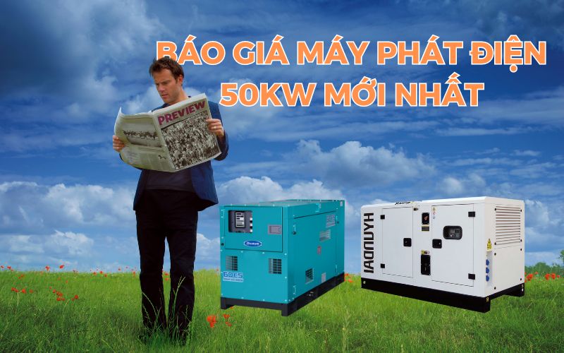 Báo giá máy phát điện 50kw mới nhất 