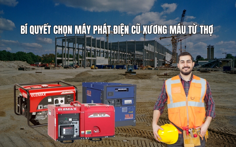 Bí Quyết Chọn Máy Phát Điện Cũ Xương Máu Từ Thợ