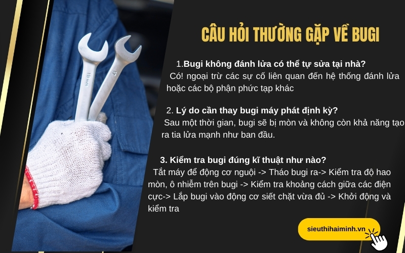Câu hỏi thường gặp về bugi
