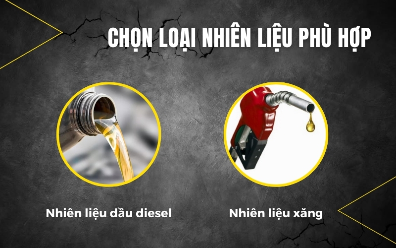 Chọn loại nhiên liệu phù hợp