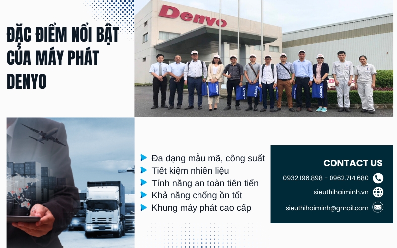 Đặc điểm nổi bật của máy phát Denyo