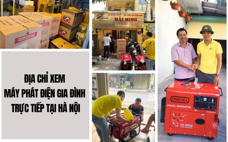 Địa Chỉ Xem Máy Phát Điện Gia Đình Trực Tiếp Tại Hà Nội