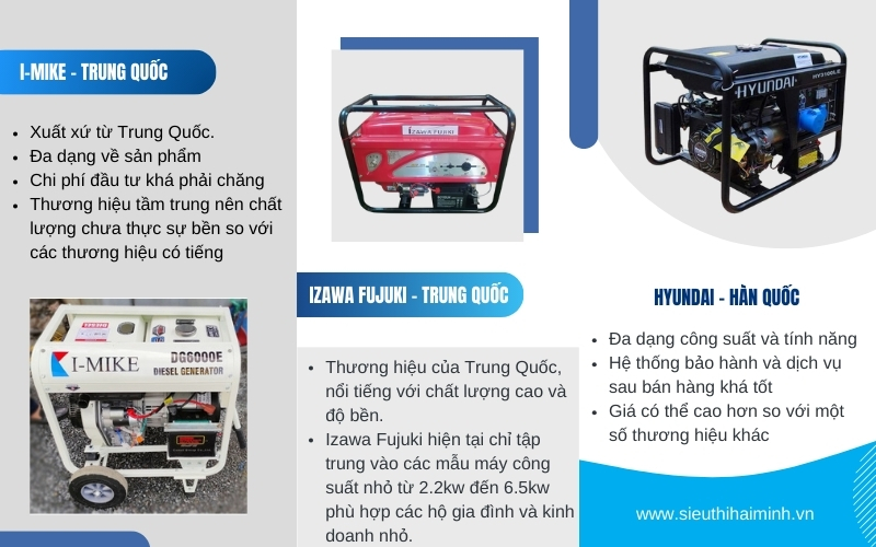 Gợi ý 3 thương hiệu máy phát điện gia đình nên đầu tư