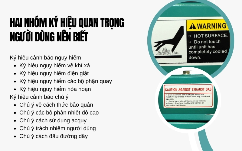 Hai nhóm ký hiệu quan trọng người dùng nên biết