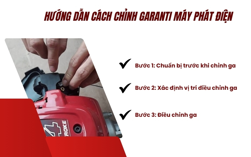 Hướng dẫn cách chỉnh garanti máy phát điện