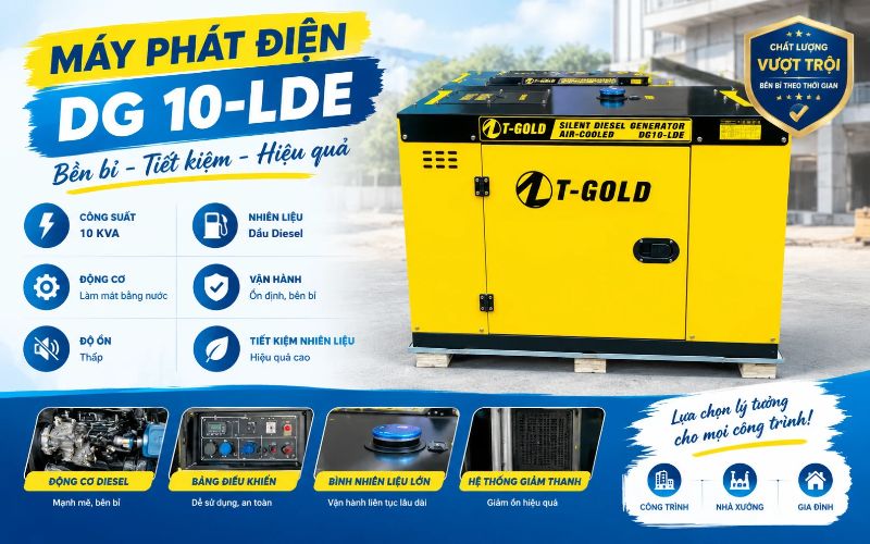 Khám phá máy phát điện DG 10-LDE