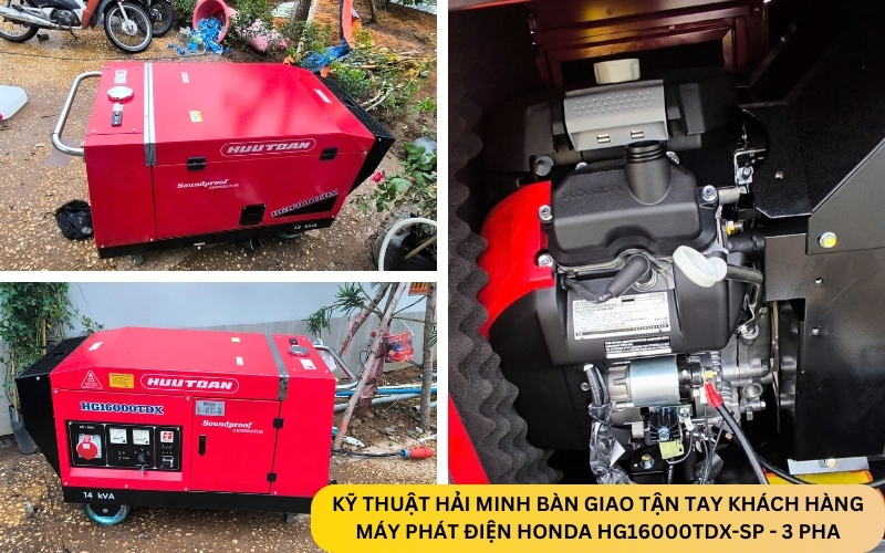 Kỹ thuật Hải Minh bàn giao Máy phát điện Honda HG16000TDX-SP - 3 pha
