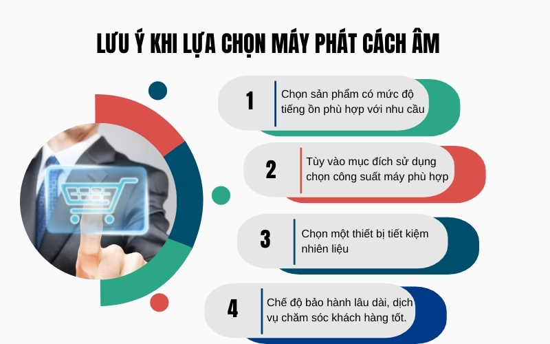 Lưu ý khi lựa chọn máy phát cách âm