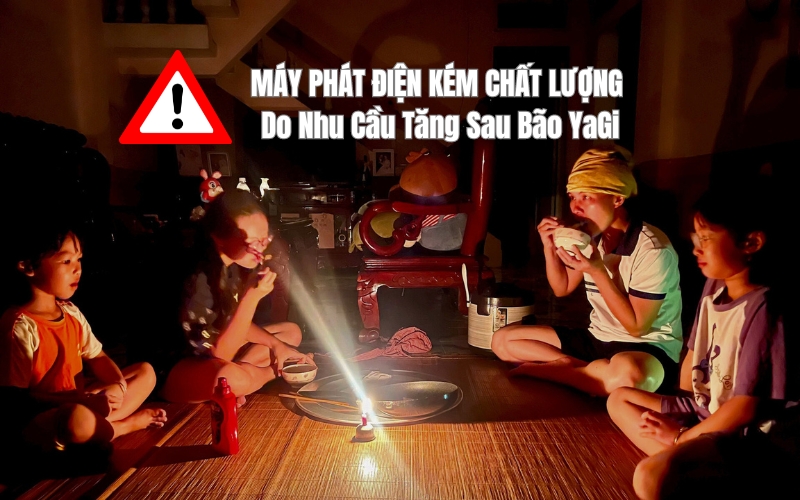 Máy Phát Điện Kém Chất Lượng Do Nhu Cầu Tăng Sau Bão YaGi