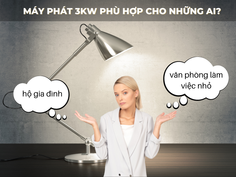 Máy phát 3kw phù hợp cho những ai