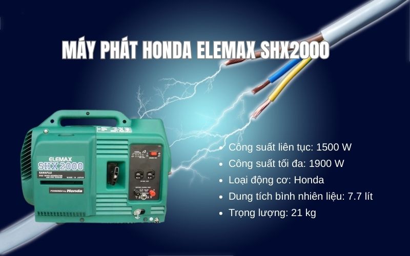 Máy phát Honda ELEMAX SHX2000