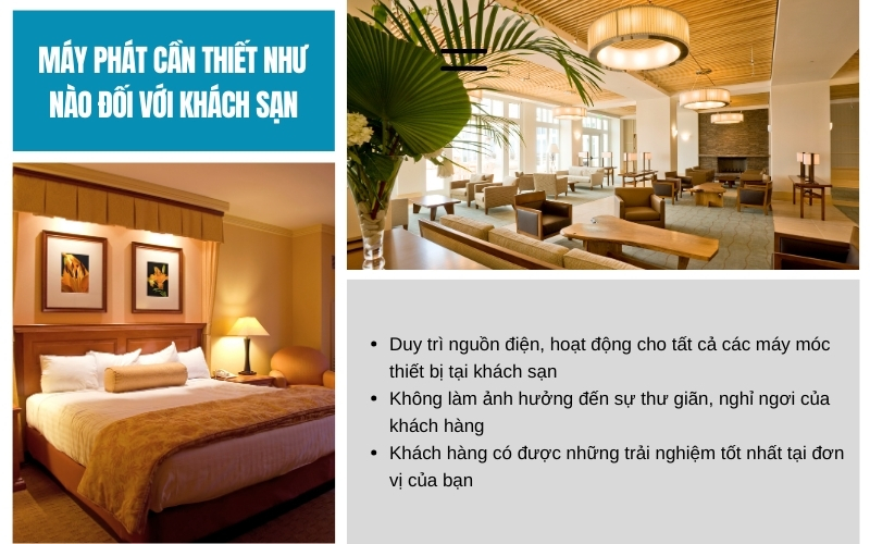 Máy phát cần thiết như nào đối với khách sạn