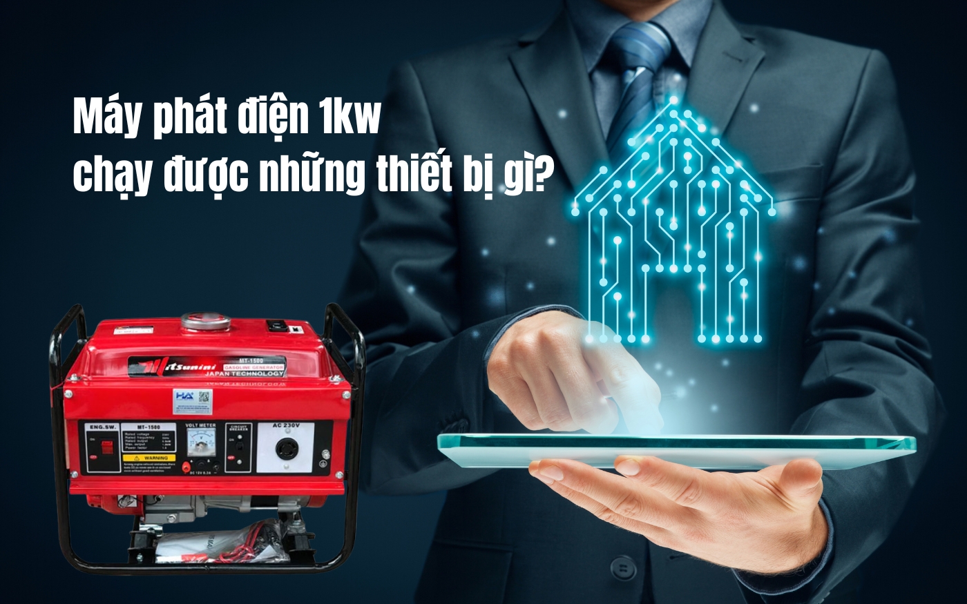 Máy phát điện 1kw chạy được những thiết bị gì