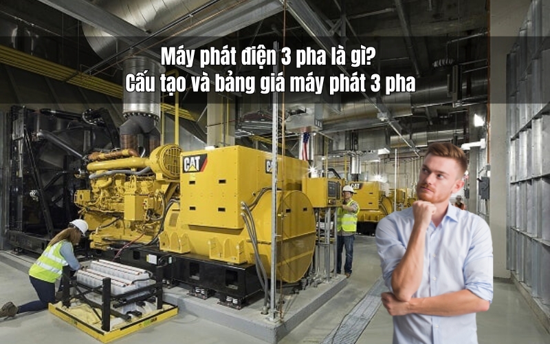 Máy phát điện 3 pha là gì Cấu tạo và bảng giá máy phát 3 pha