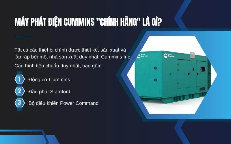 Máy phát điện Cummins Chính Hãng