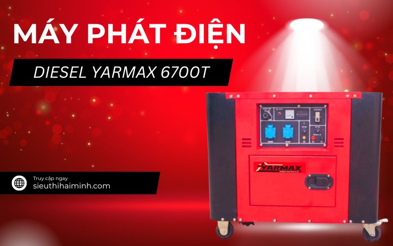Máy phát điện Diesel Yarmax 6700T (đề 5,5 KW)