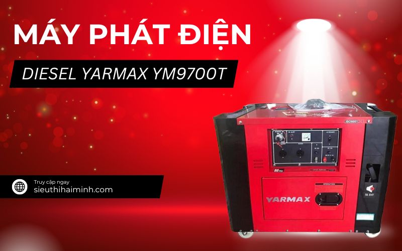 Máy phát điện Diesel Yarmax YM9700T (đề 6,5KW)