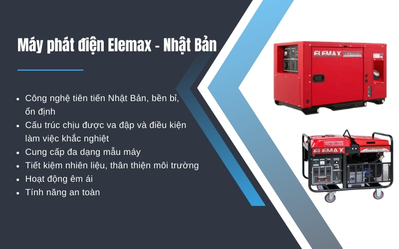Máy phát điện Elemax - Nhật Bản