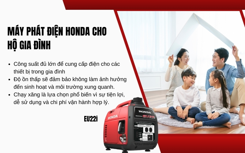 Máy phát điện Honda cho hộ gia đình