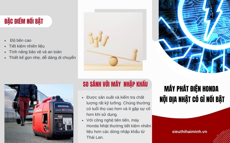 Máy phát điện Honda nội địa Nhật có gì nổi bật