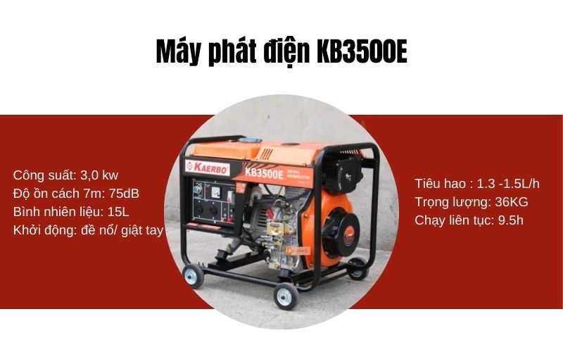 Máy phát điện KB3500E