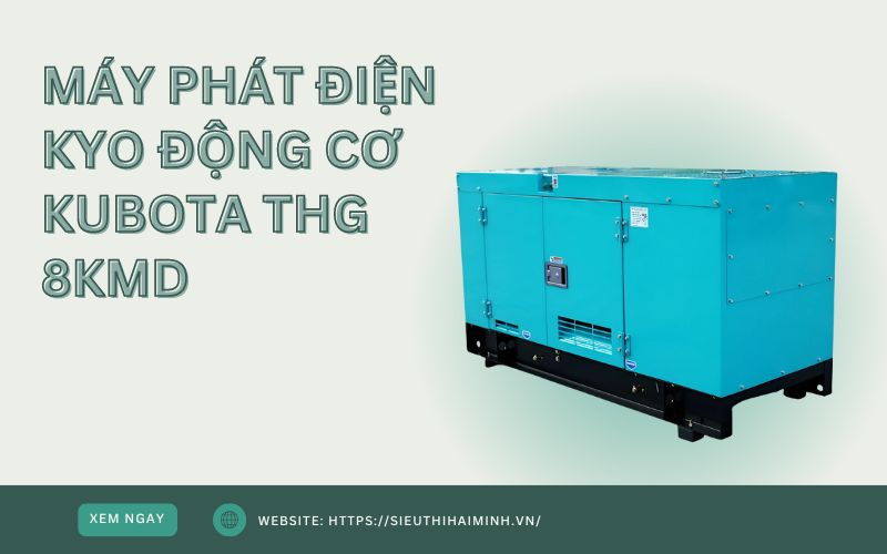 Máy phát điện KYO động cơ KUBOTA THG 8KMD
