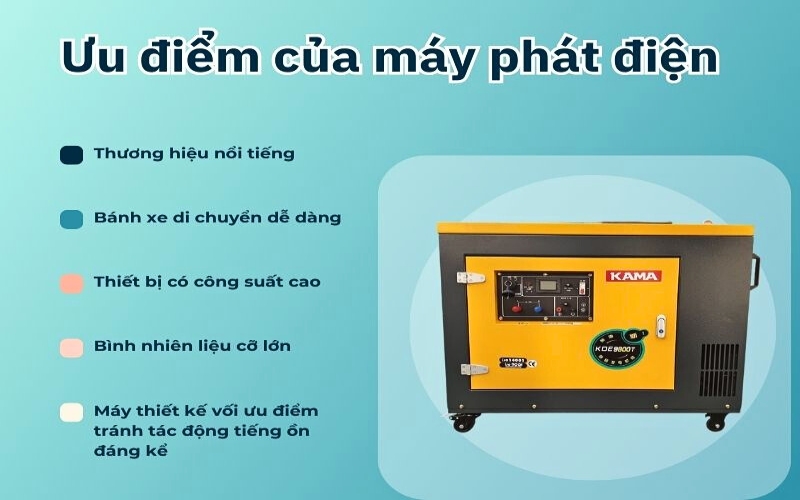 Máy phát điện Kama KDE9800TN