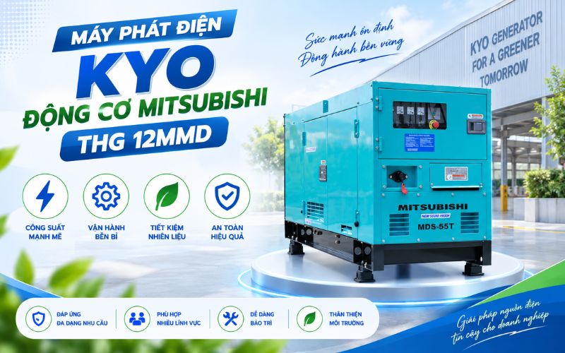 Máy phát điện Kyo động cơ Mitsubishi THG 12MMD