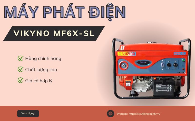 Máy phát điện VIKYNO MF6X-SL
