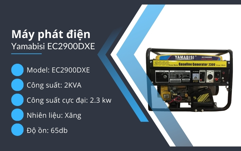 Máy phát điện Yamabisi EC2900DXE