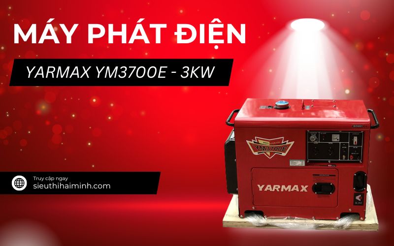 Máy phát điện Yarmax YM3700E - 3kw - Chạy Dầu