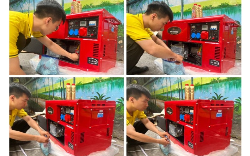 Máy phát điện chạy dầu PR10000D New