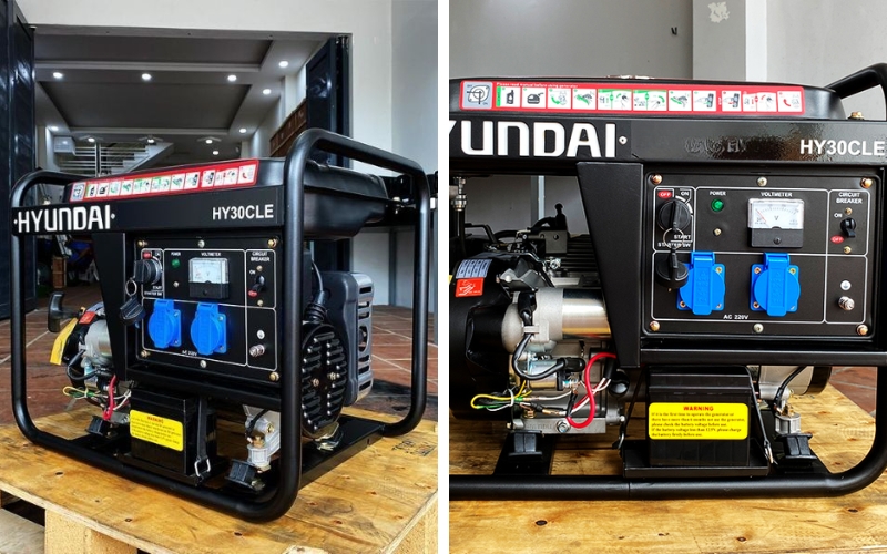 Máy phát điện chạy xăng Hyundai HY30CLE (2.3-2.6KW)