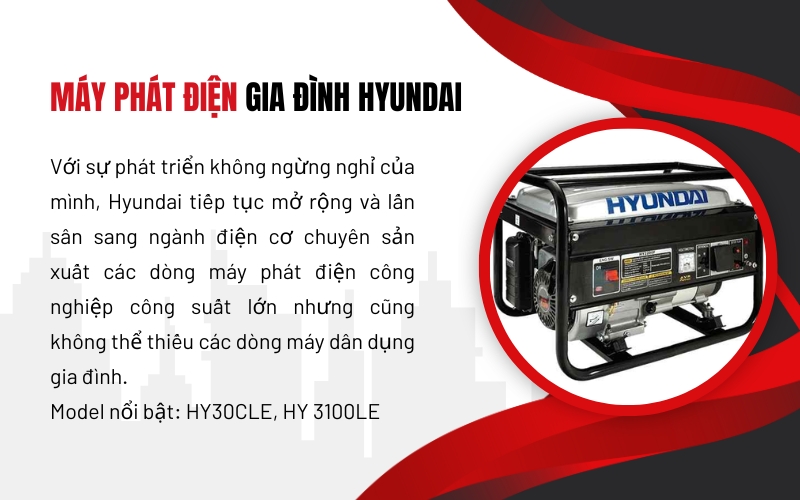 Máy phát điện gia đình Hyundai
