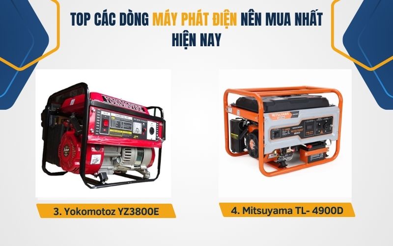 Máy phát điện gia đình chạy xăng bán chạy 2025
