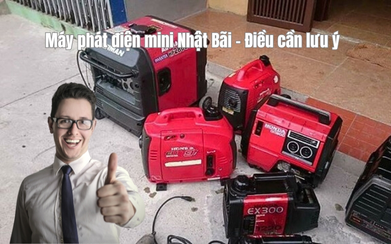 Máy phát điện mini Nhật Bãi - Điều cần lưu ý
